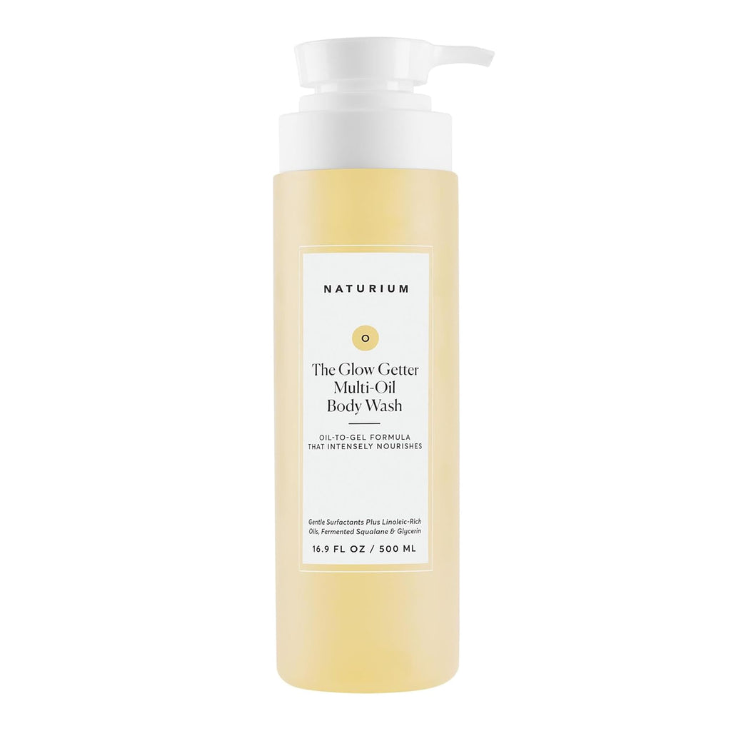 Naturium The Glow Getter Multi-Oil Hydrating Body Wash, Gentle Cleanser, 16.9 oz