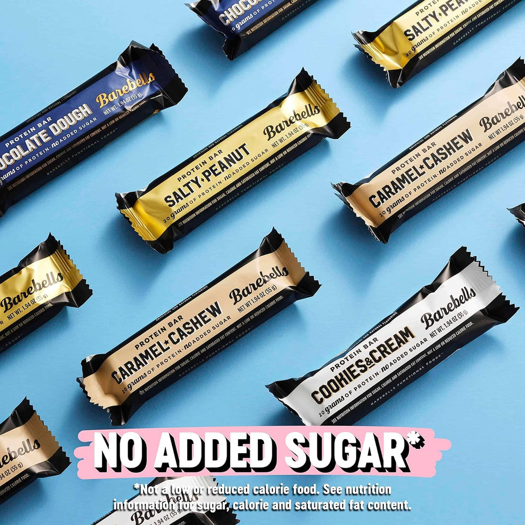 Barebells Protein Bars Variety Pack - 12 Count, 1.9oz Bars - Protein Snacks with 20g of High Protein - Chocolate Protein Bar with 1g of Total Sugars - Perfect on The Go Protein Snack & Breakfast Bars